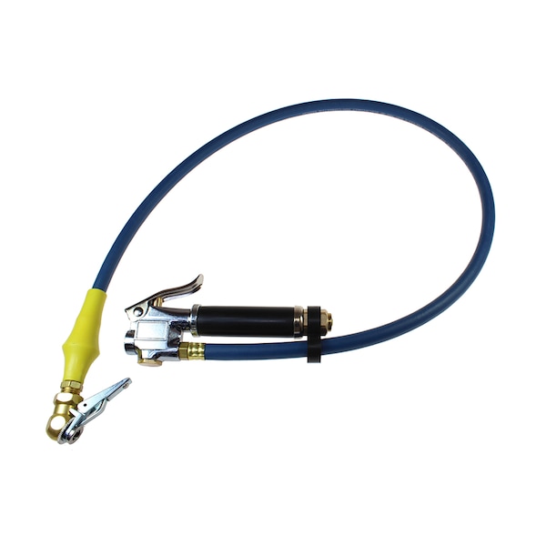 Inflator Gauge w/Clip-On Ball Foot Chuck 10-120